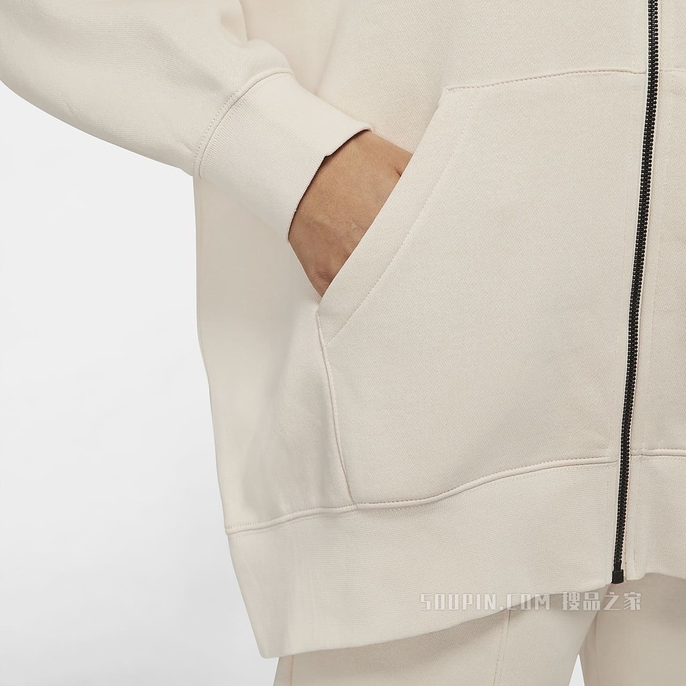 Nike Sportswear Essentials 女子全长拉链开襟起绒连帽衫