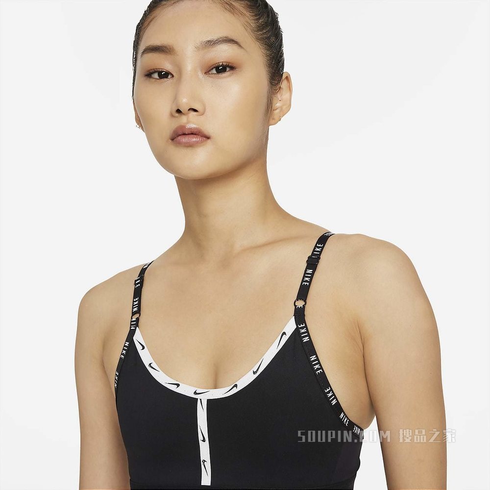 Nike Dri-FIT Indy Logo Tape 女子低强度支撑运动内衣