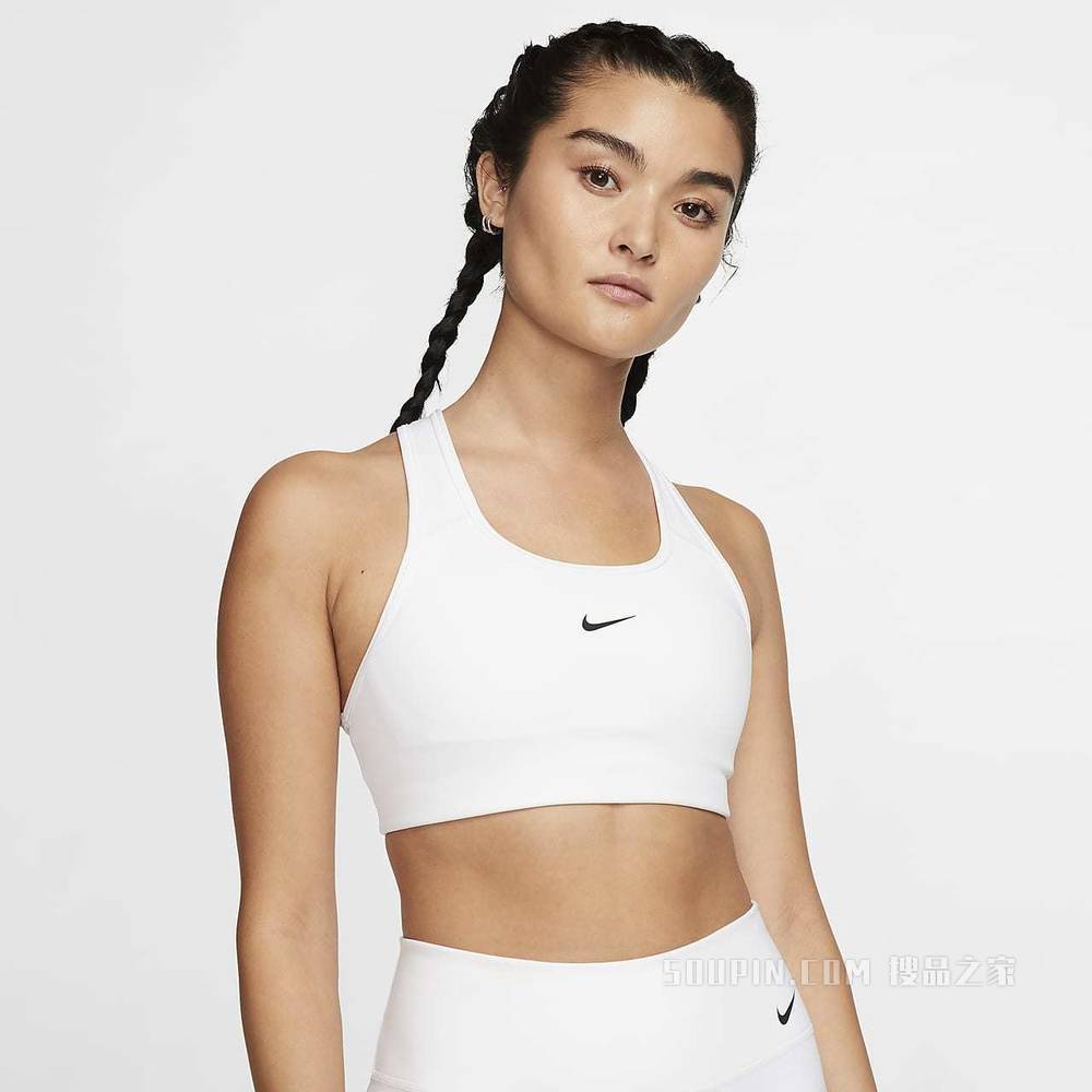 Nike Swoosh 女子中强度支撑一片式衬垫运动内衣