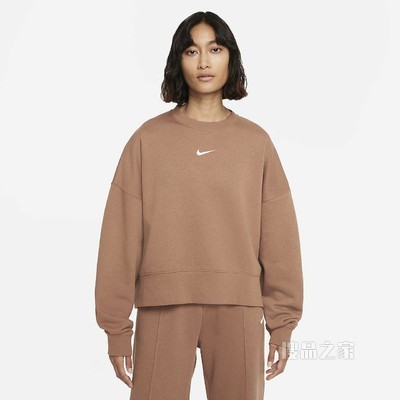 Nike Sportswear Collection Essentials 女子起绒圆领上衣