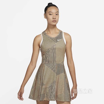 NikeCourt Dri-FIT Advantage 女子印花网球连衣裙