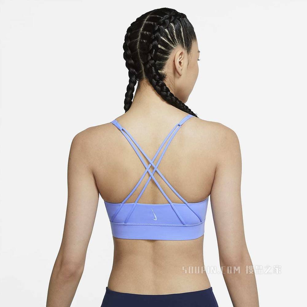 Nike Swoosh Luxe 女子中强度支撑衬垫运动内衣