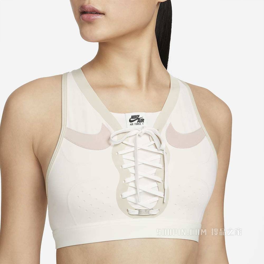 Nike Dri-FIT Swoosh Air Force 1 Laced 女子中强度支撑运动内衣