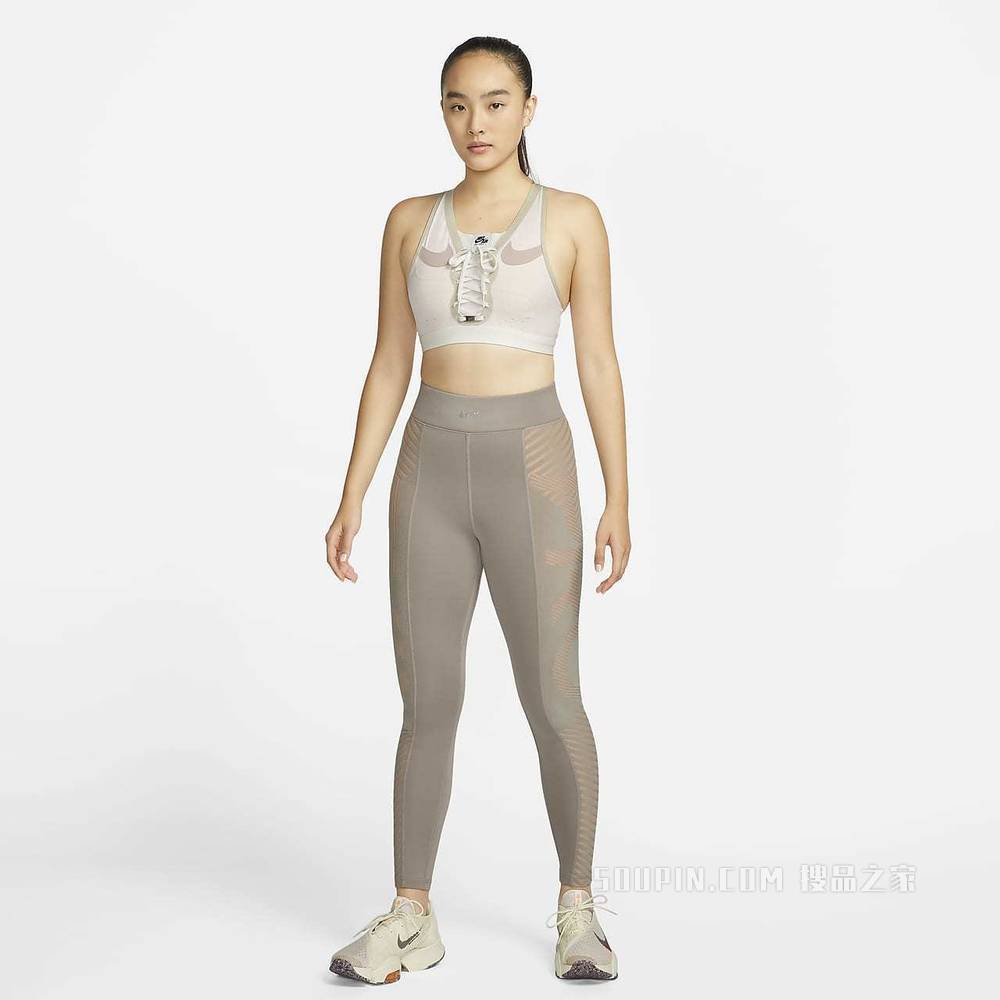 Nike Dri-FIT Swoosh Air Force 1 Laced 女子中强度支撑运动内衣