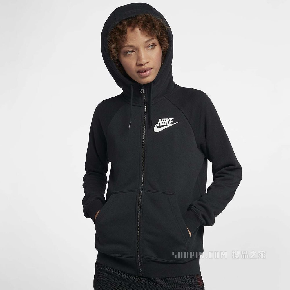Nike Sportswear Rally 女子全长拉链开襟连帽衫