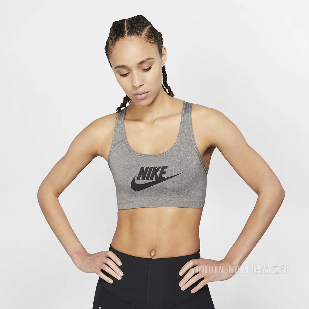 Nike Swoosh 女子中强度支撑衬垫运动内衣