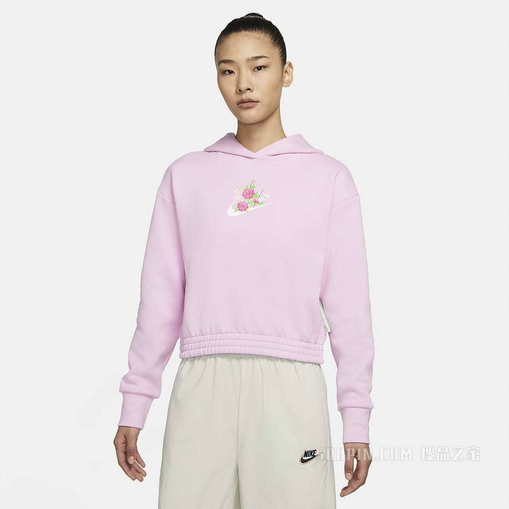 Nike Sportswear 女子起绒套头连帽衫