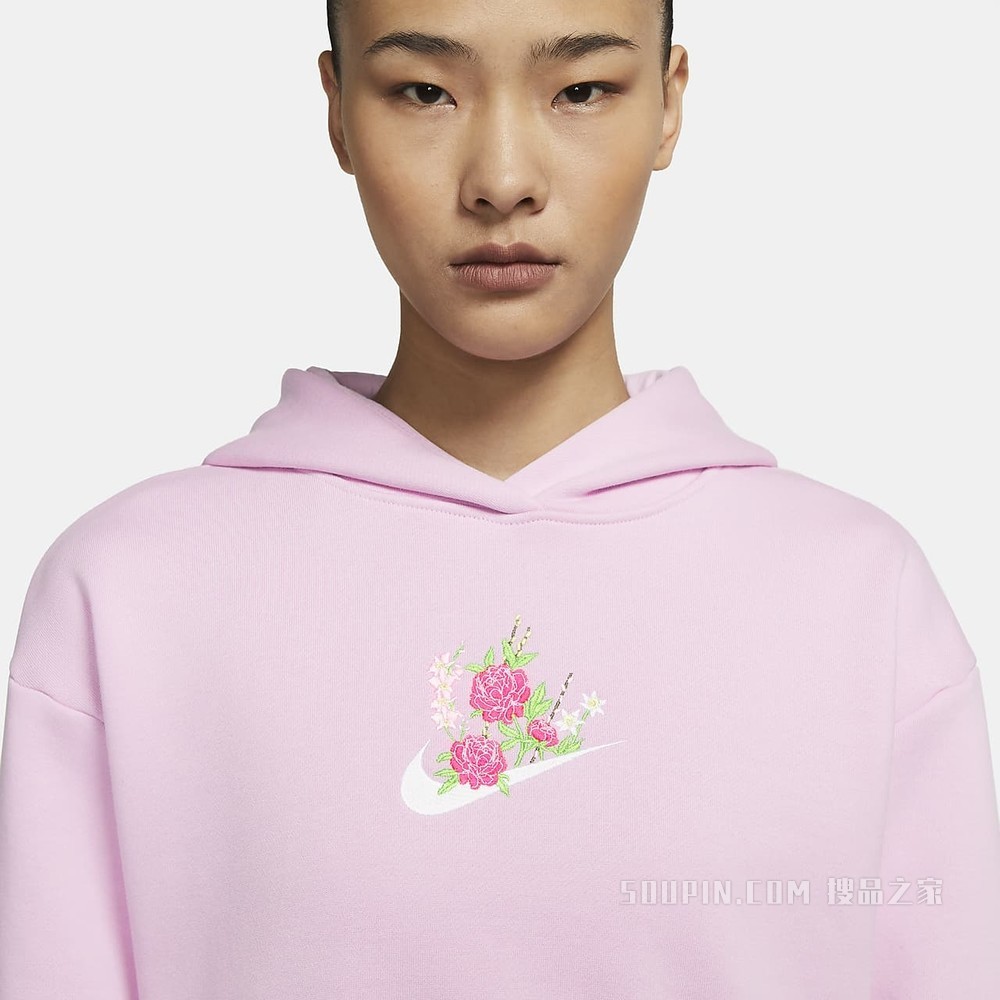Nike Sportswear 女子起绒套头连帽衫