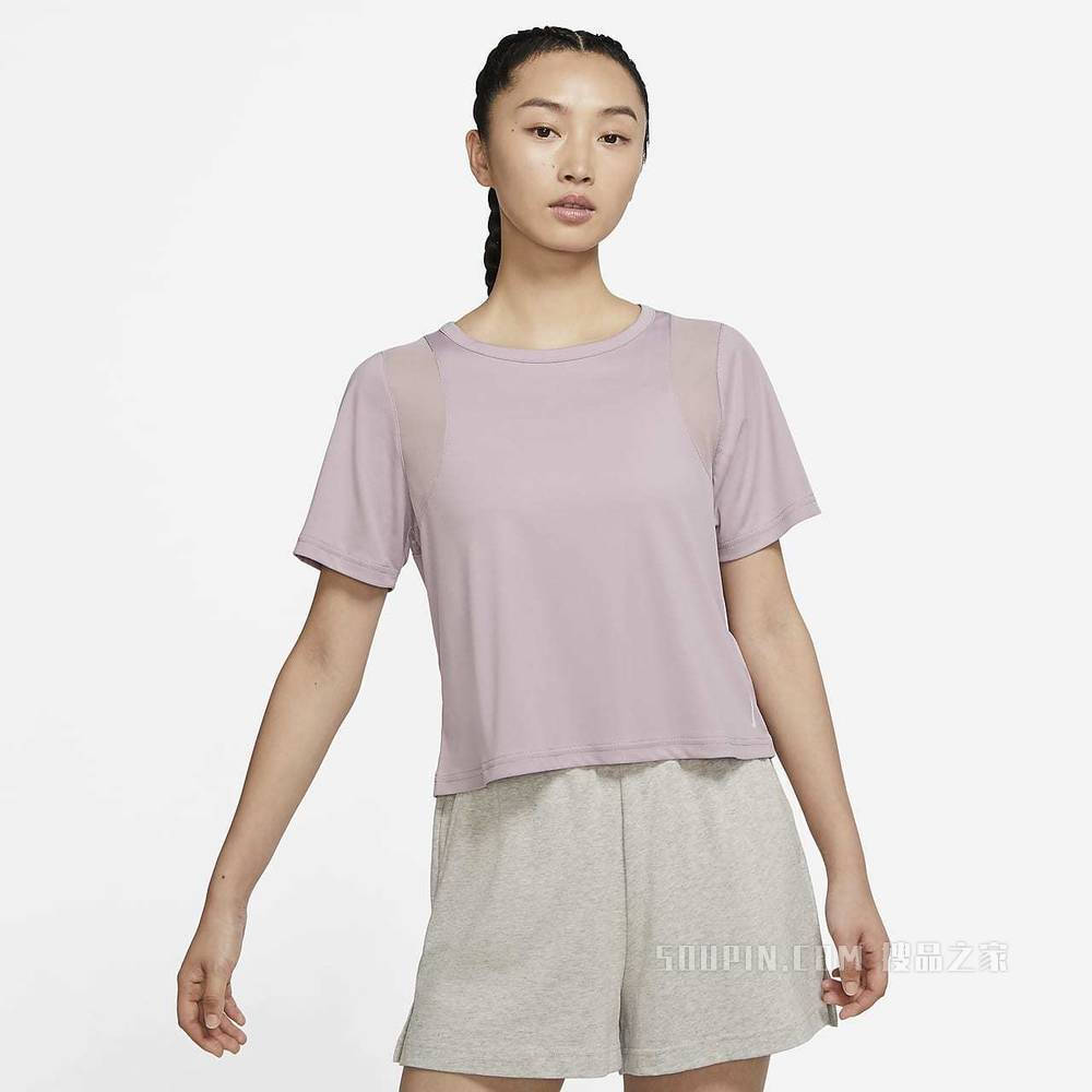 Nike Yoga Dri-FIT Mesh 女子短袖上衣