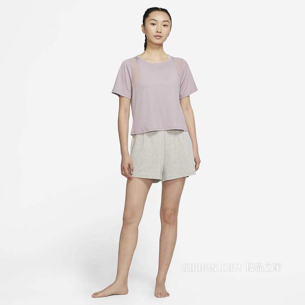 Nike Yoga Dri-FIT Mesh 女子短袖上衣