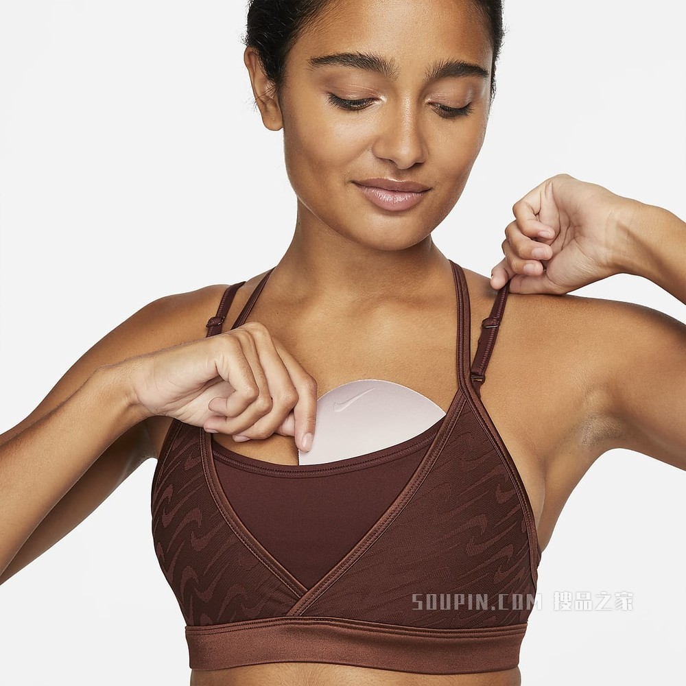 Nike Dri-FIT Indy Icon Clash Strappy 女子低强度支撑衬垫运动内衣