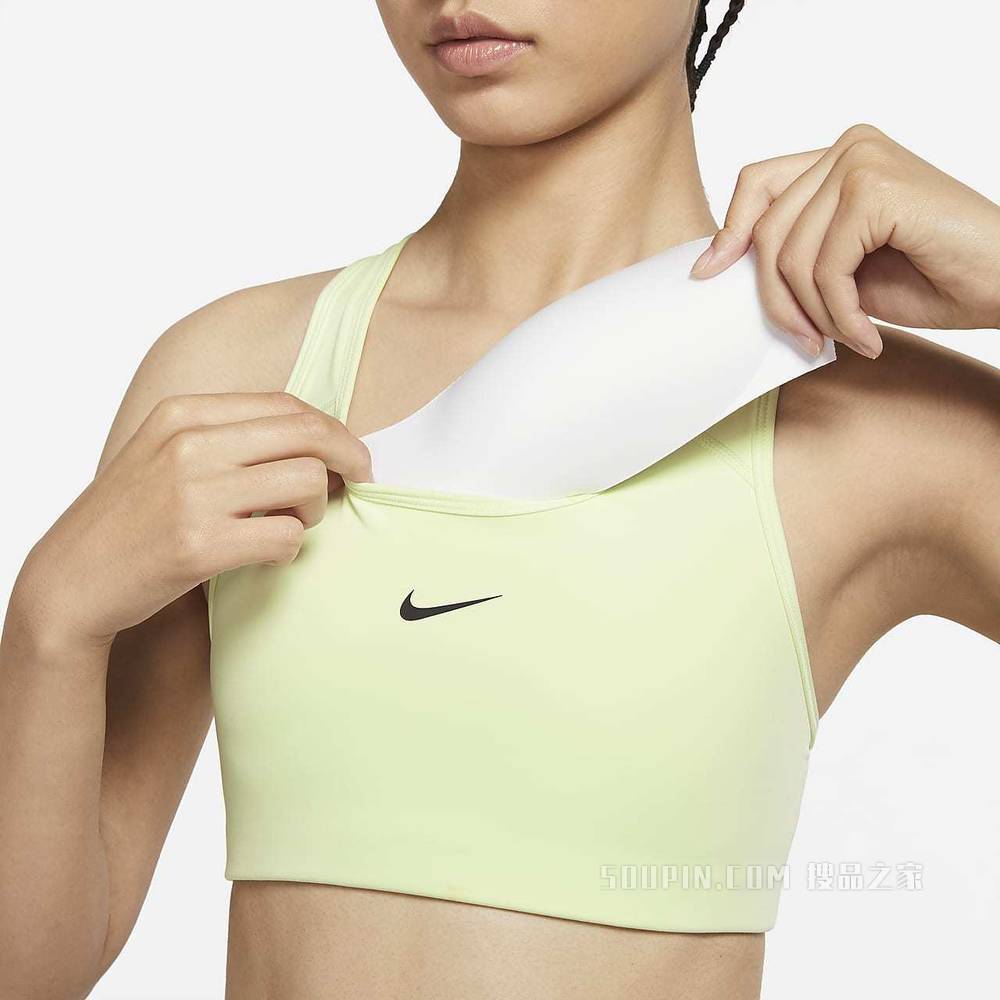 Nike Swoosh 女子中强度支撑一片式衬垫运动内衣