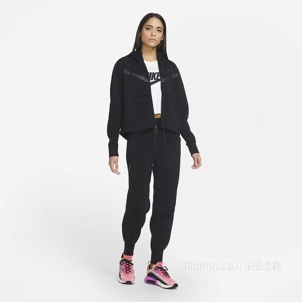 Nike Sportswear Tech Fleece Windrunner 女子全长拉链开襟连帽衫