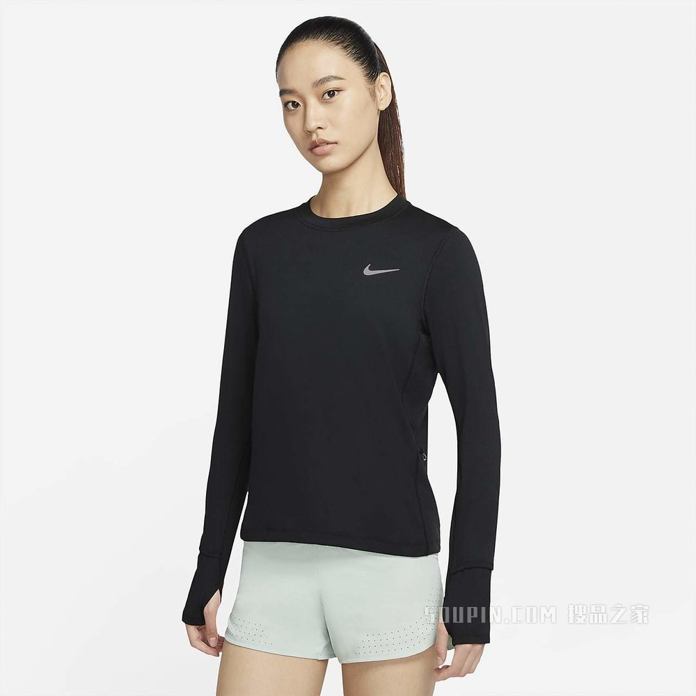 Nike Dri-FIT Element 女子跑步圆领上衣