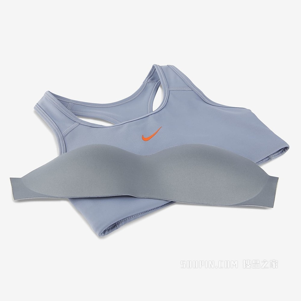 Nike Swoosh 女子中强度支撑一片式衬垫运动内衣