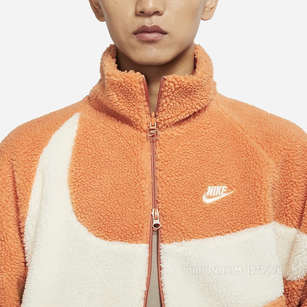 Nike Sportswear Swoosh 男子全长拉链开襟双面穿夹克