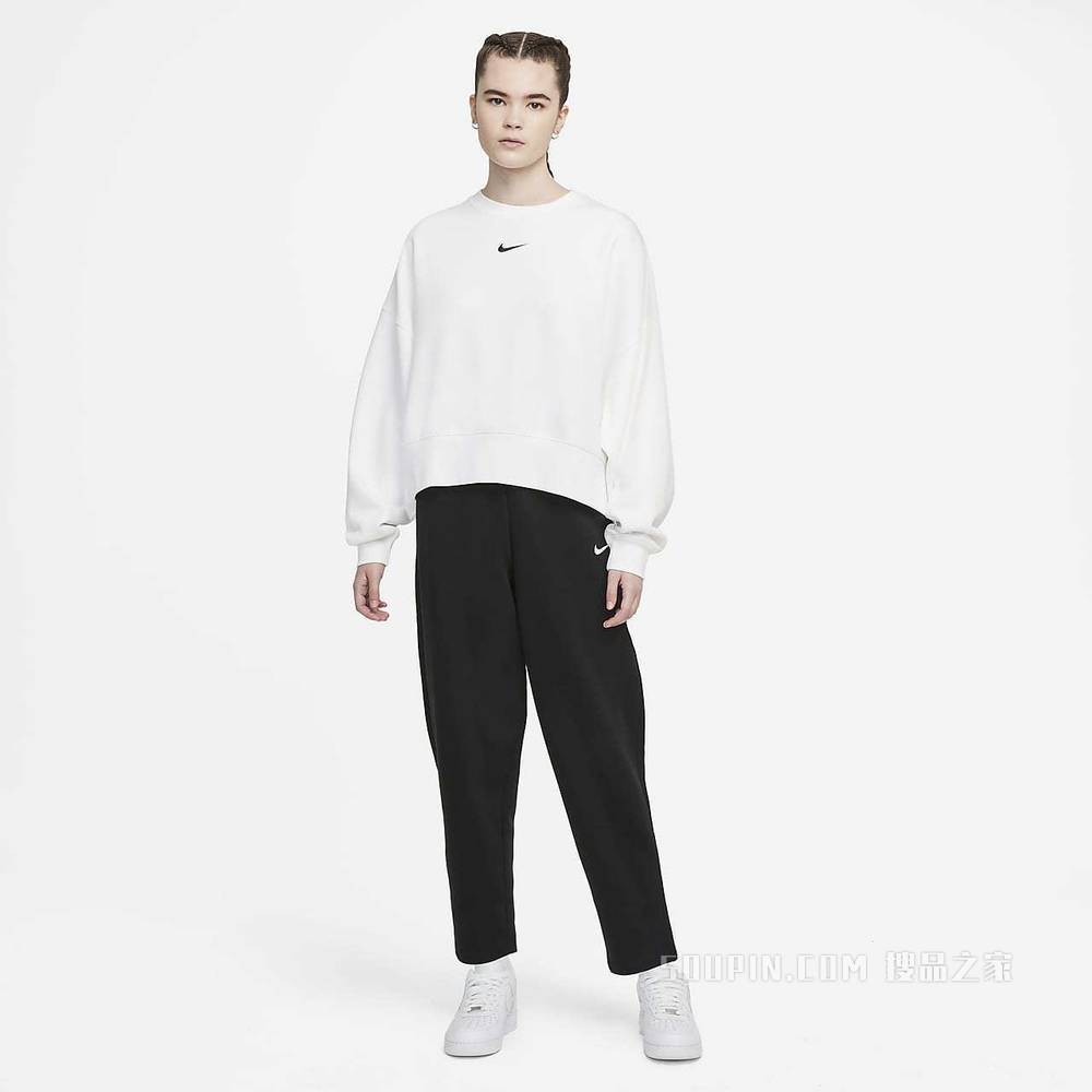Nike Sportswear Collection Essentials 女子起绒圆领上衣