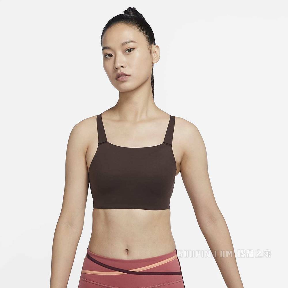 Nike Swoosh Luxe 女子中强度支撑衬垫运动内衣