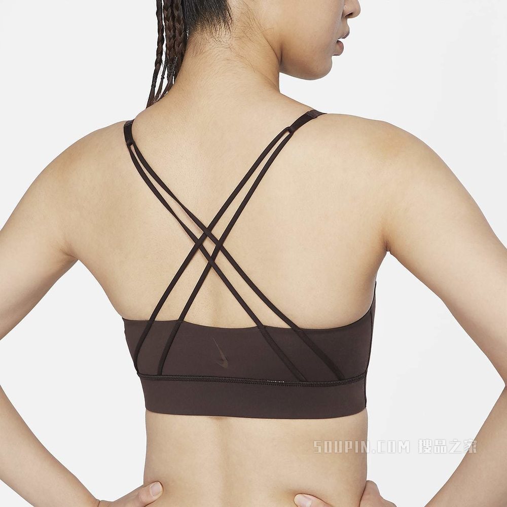 Nike Swoosh Luxe 女子中强度支撑衬垫运动内衣