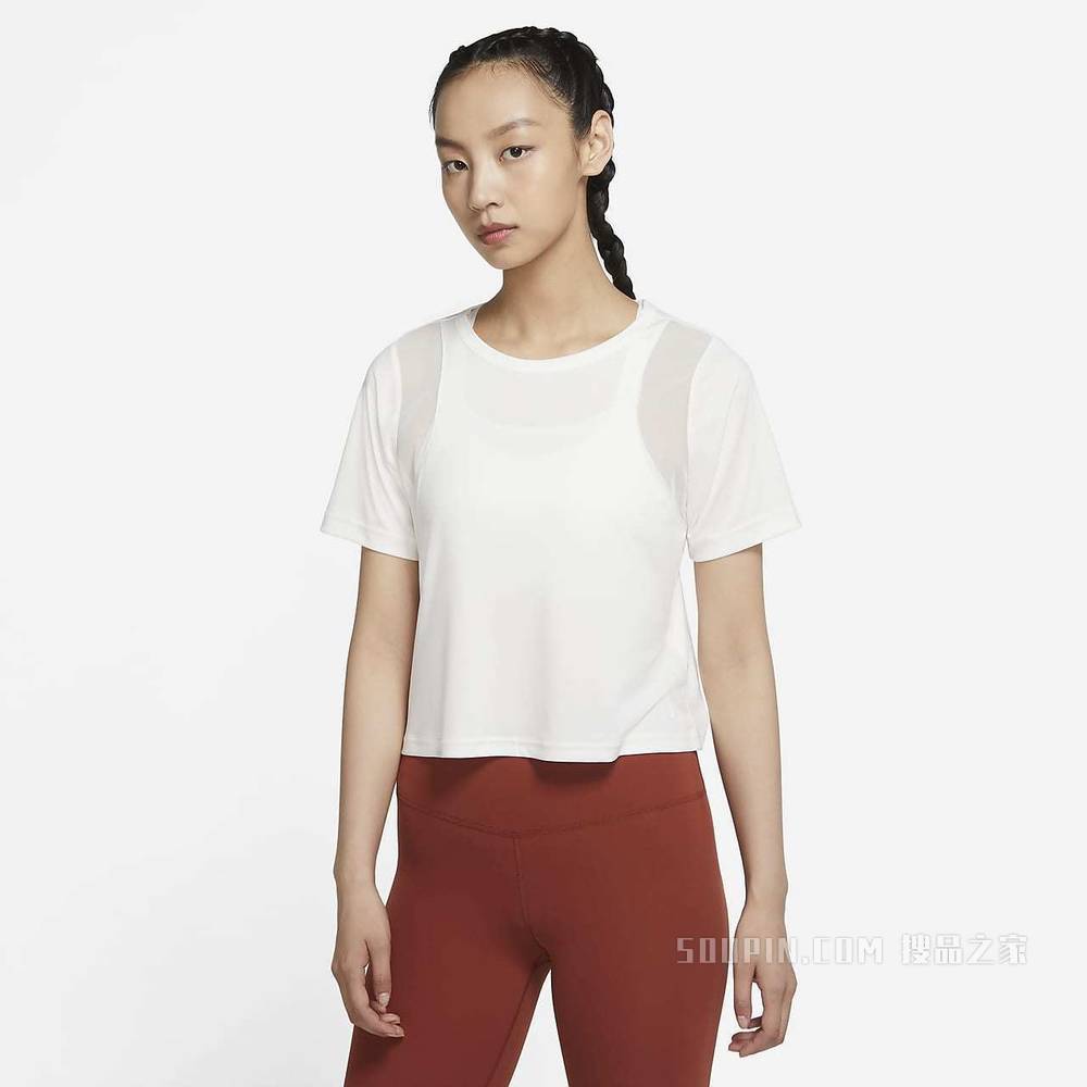 Nike Yoga Dri-FIT Mesh 女子短袖上衣