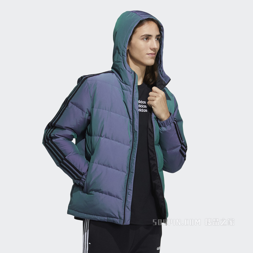 adidas neo M SW DWN MAT JK 新款冬季运动鸭绒羽绒服