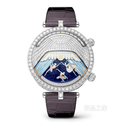 Poetic Complications诗意复杂功能腕表系列，Lady Arpels Ballerine Musicale Diamant腕表