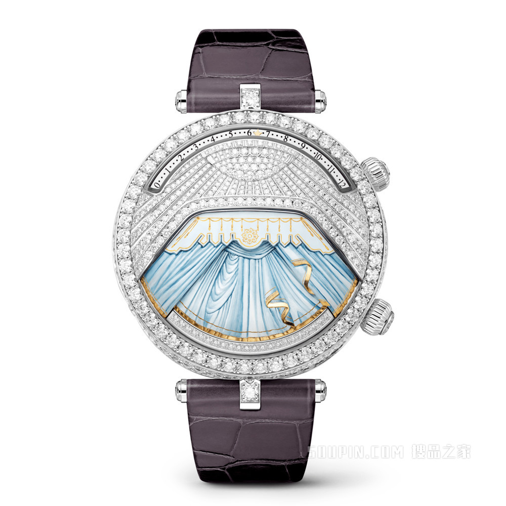Poetic Complications诗意复杂功能腕表系列，Lady Arpels Ballerine Musicale Diamant腕表