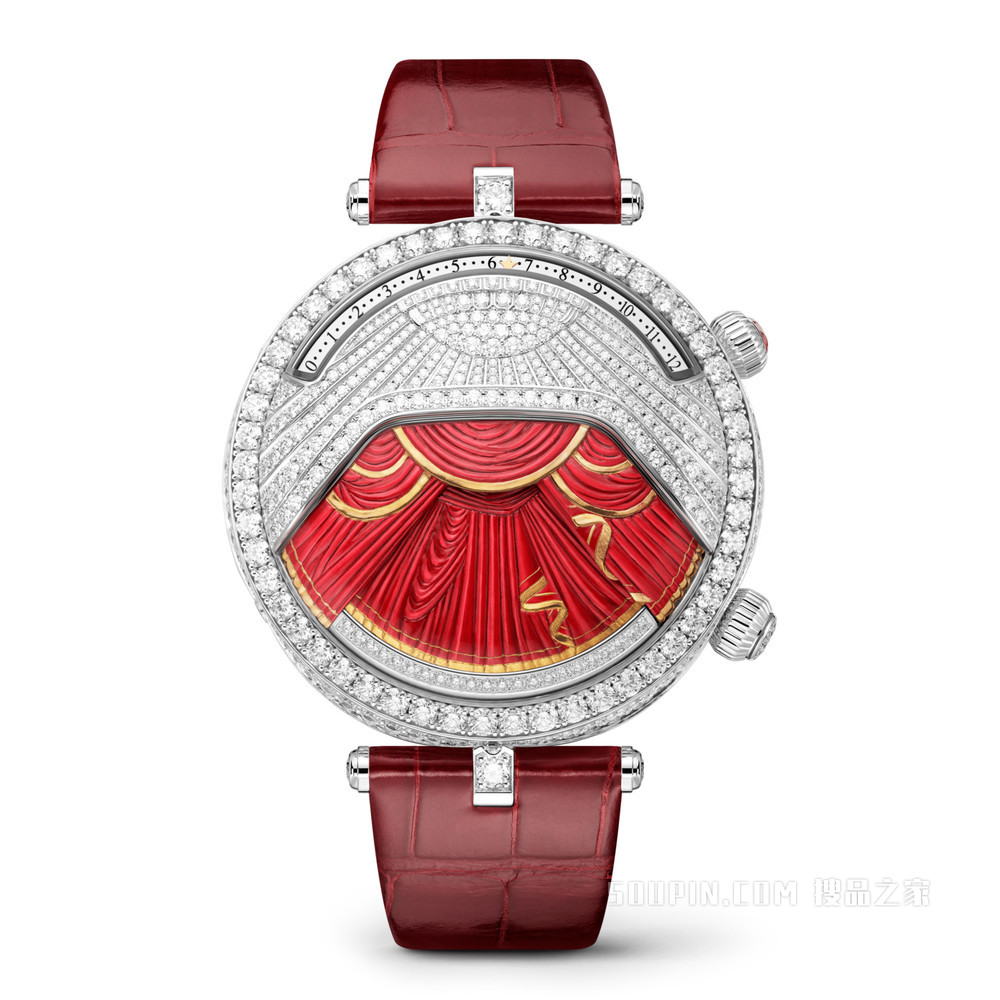 Poetic Complications诗意复杂功能腕表系列，Lady Arpels Ballerine Musicale Rubis腕表