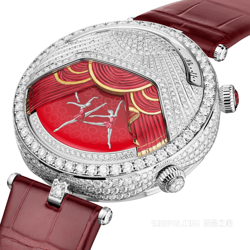 Poetic Complications诗意复杂功能腕表系列，Lady Arpels Ballerine Musicale Rubis腕表