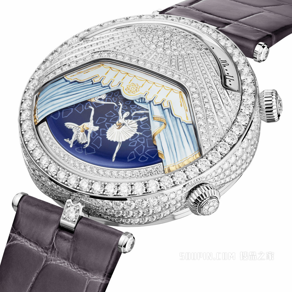 Poetic Complications诗意复杂功能腕表系列，Lady Arpels Ballerine Musicale Diamant腕表