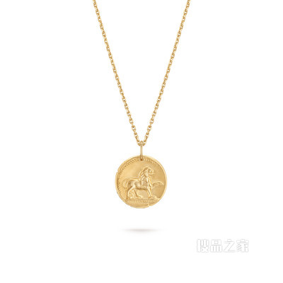 Zodiaque Leonis（狮子座）徽章，黄K金