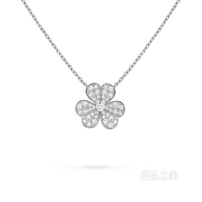 Frivole吊坠，小号款式，白K金，钻石