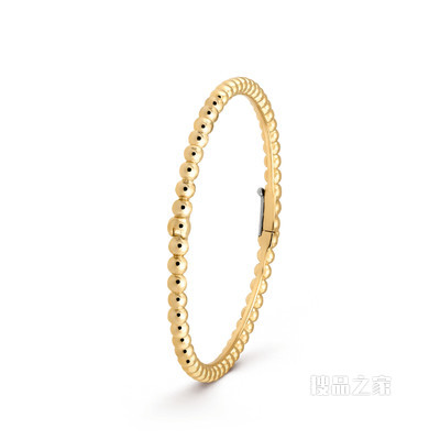 Perlée pearls of gold手镯，黄K金，中号款式