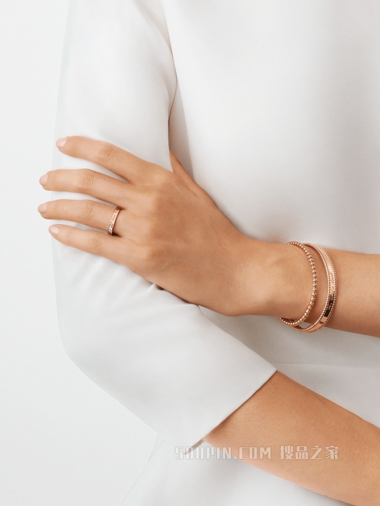 Toujours Signature Etoiles婚戒，3毫米
