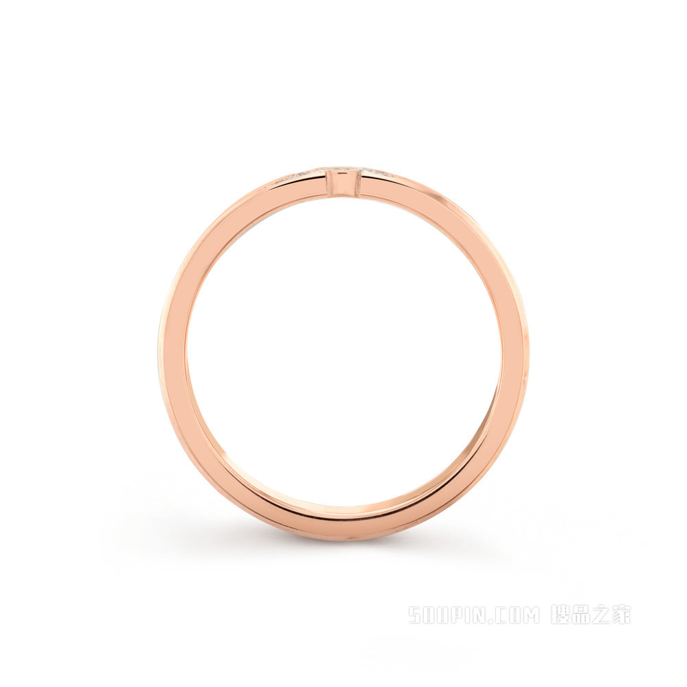 Toujours Signature Etoiles婚戒，3毫米