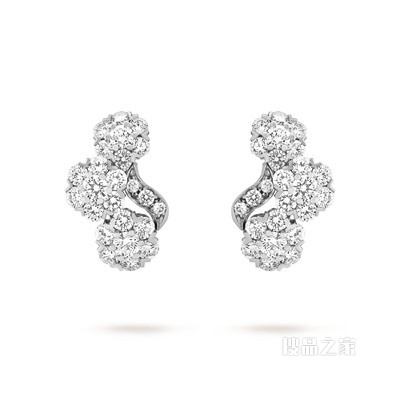 Snowflake Trois Fleurs耳环