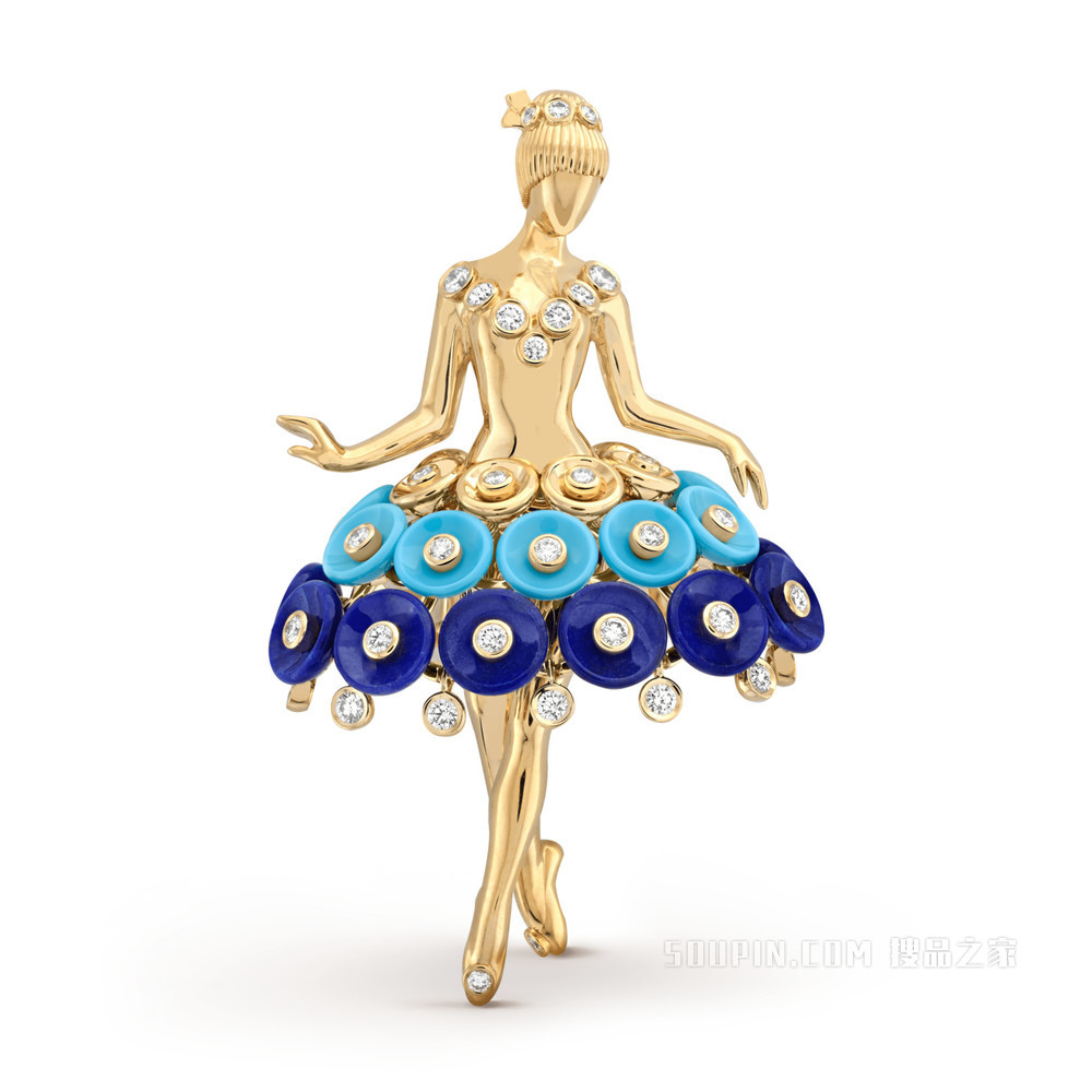 Bouton d'or ballerina胸针