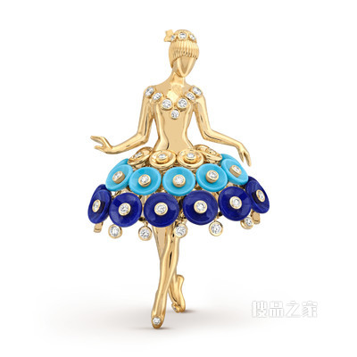 Bouton d'or ballerina胸针