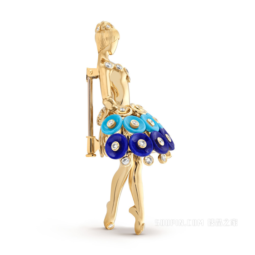 Bouton d'or ballerina胸针