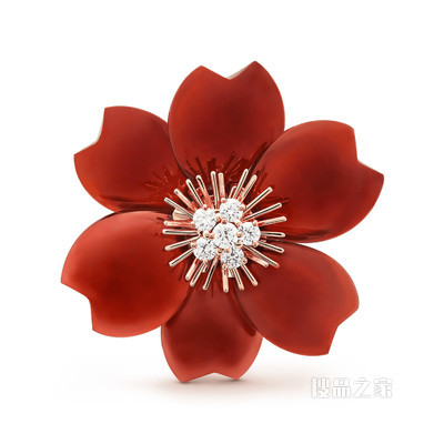 Rose de Noël胸针，中号款式