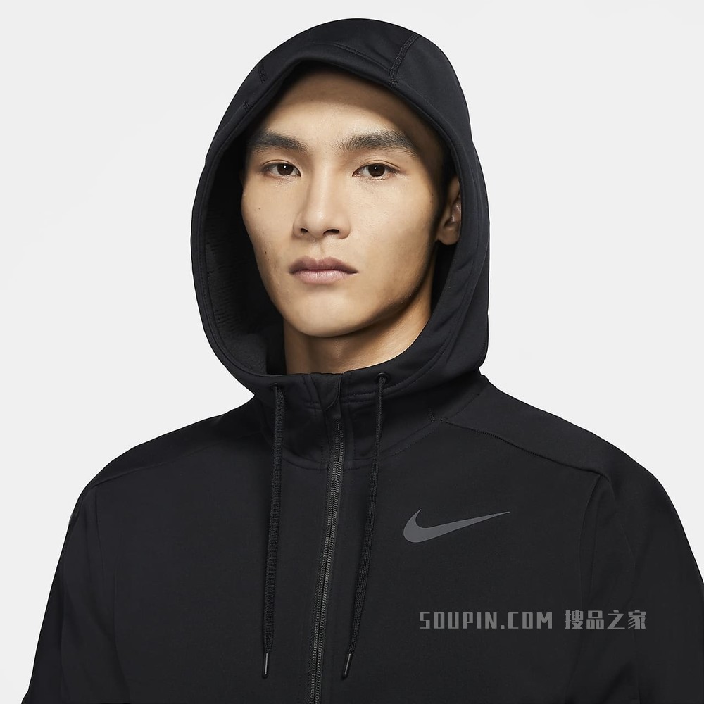 Nike Therma 男子全长拉链开襟训练连帽衫