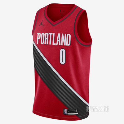 2020 赛季波特兰开拓者队 (Damian Lillard) Statement Edition Jordan NBA Swingman Jersey 男子球衣