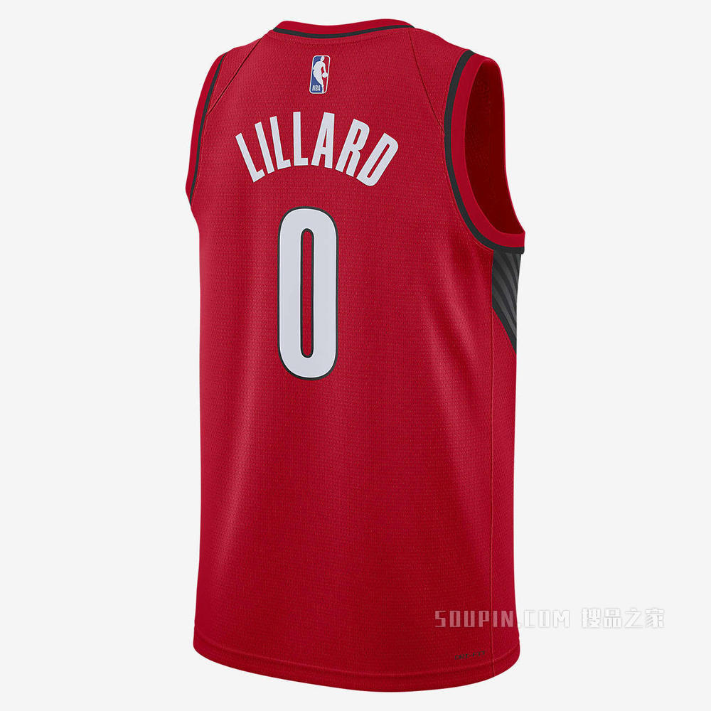 2020 赛季波特兰开拓者队 (Damian Lillard) Statement Edition Jordan NBA Swingman Jersey 男子球衣