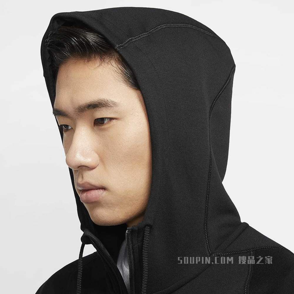 Nike Dri-FIT 男子针织全长拉链开襟训练连帽衫