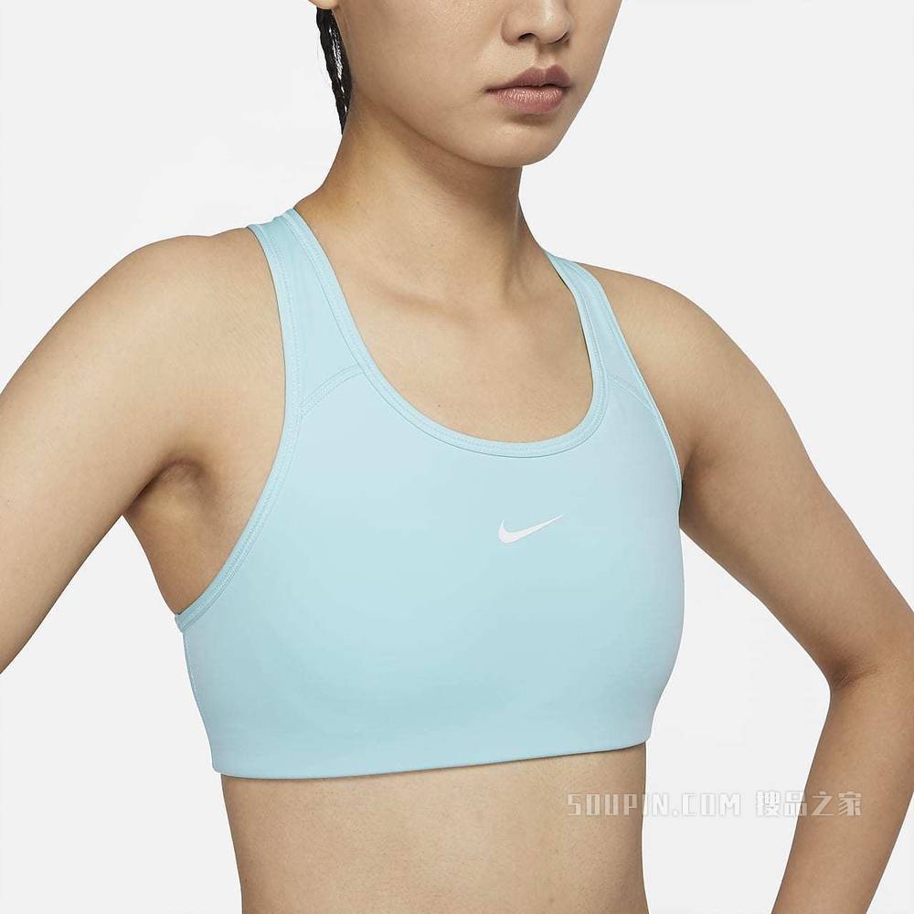 Nike Swoosh 女子中强度支撑一片式衬垫运动内衣