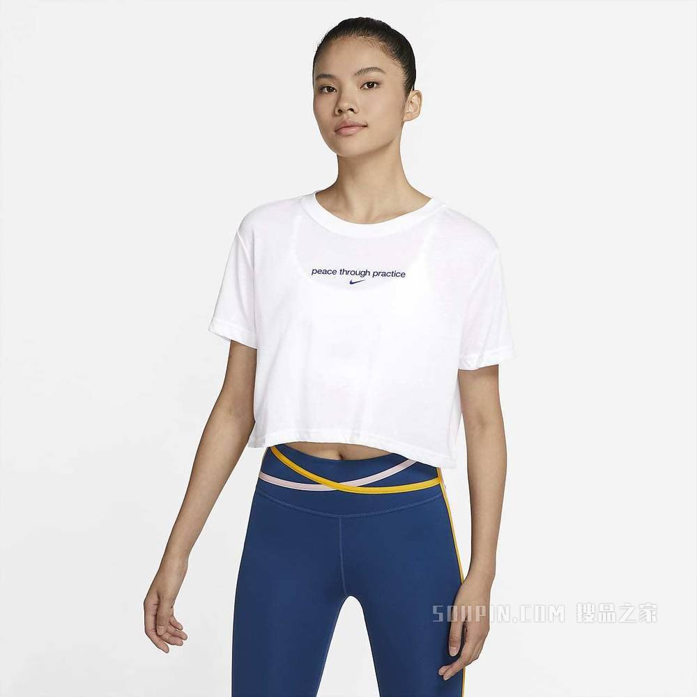 Nike Yoga 女子印花短款T恤