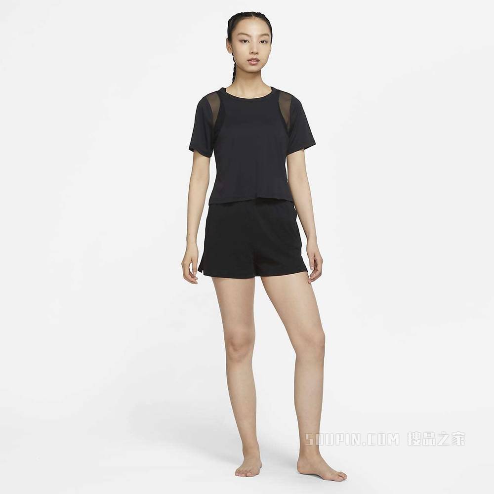 Nike Yoga Dri-FIT Mesh 女子短袖上衣