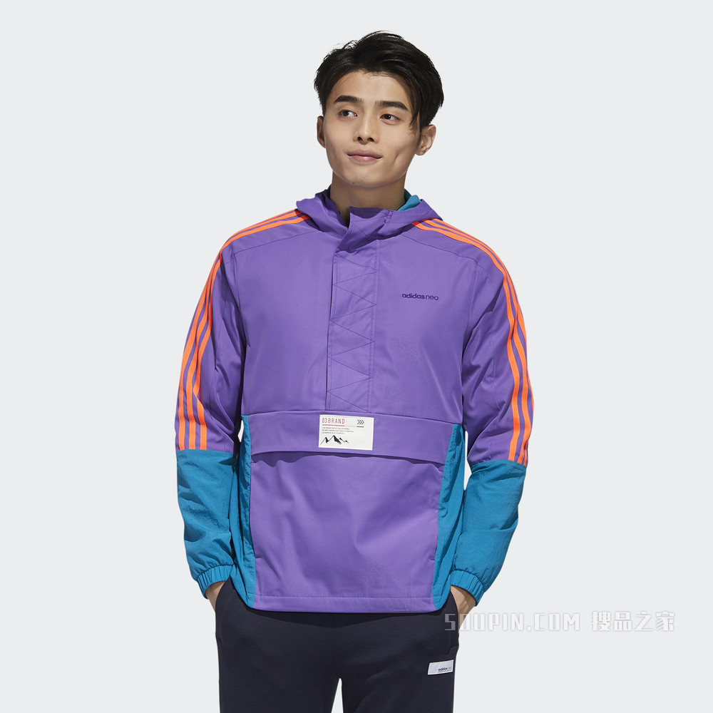 adidas neo M SS CS WB 运动拉链外套