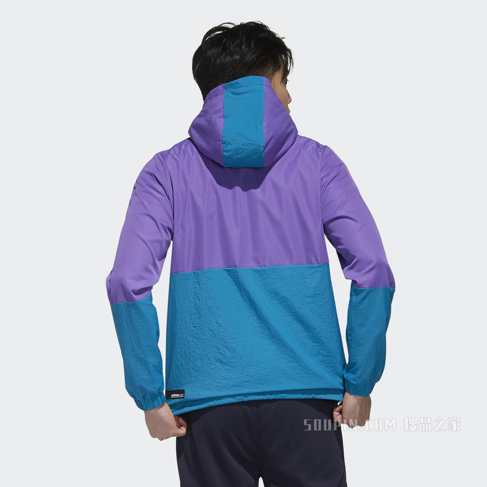 adidas neo M SS CS WB 运动拉链外套