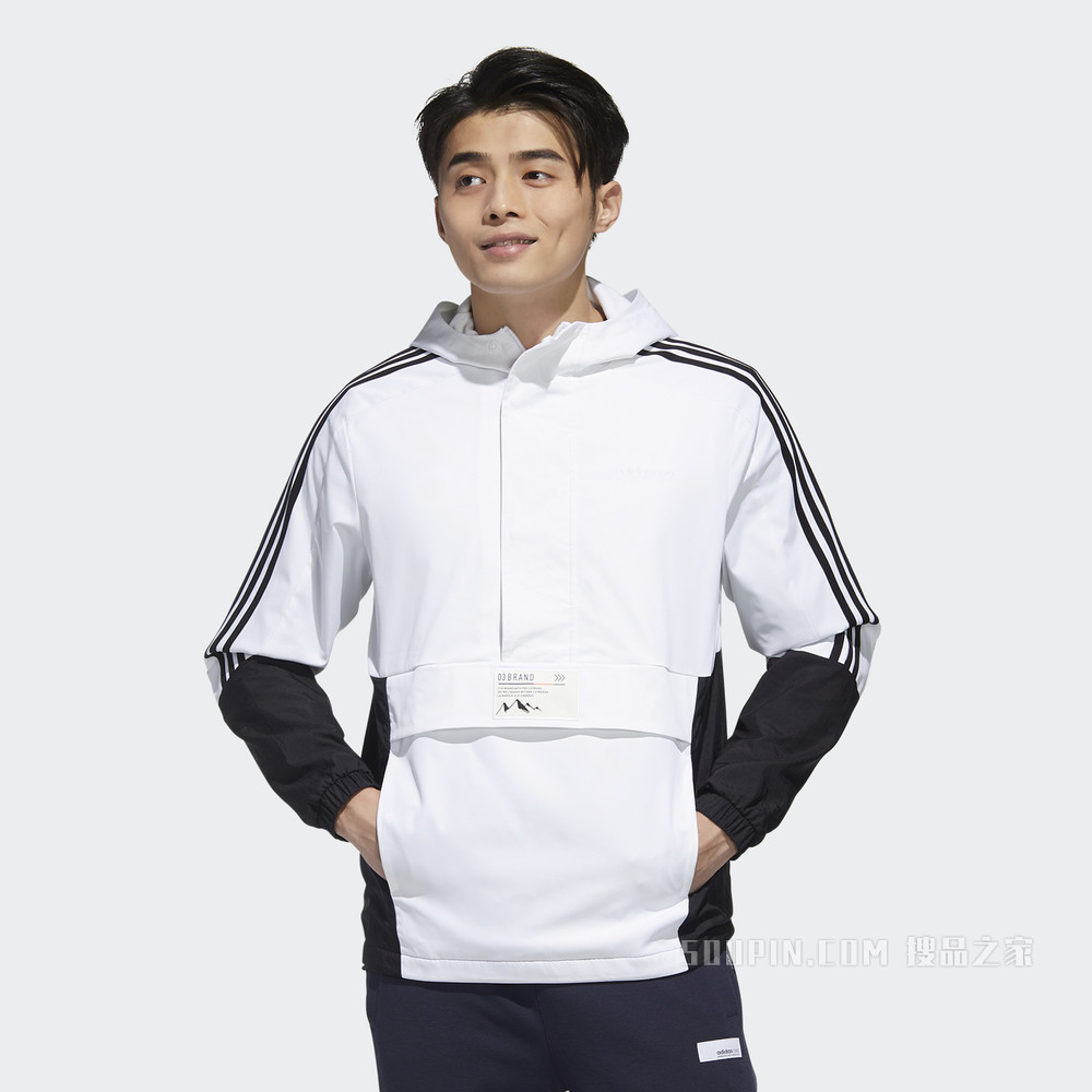 adidas neo M SS CS WB 运动拉链外套
